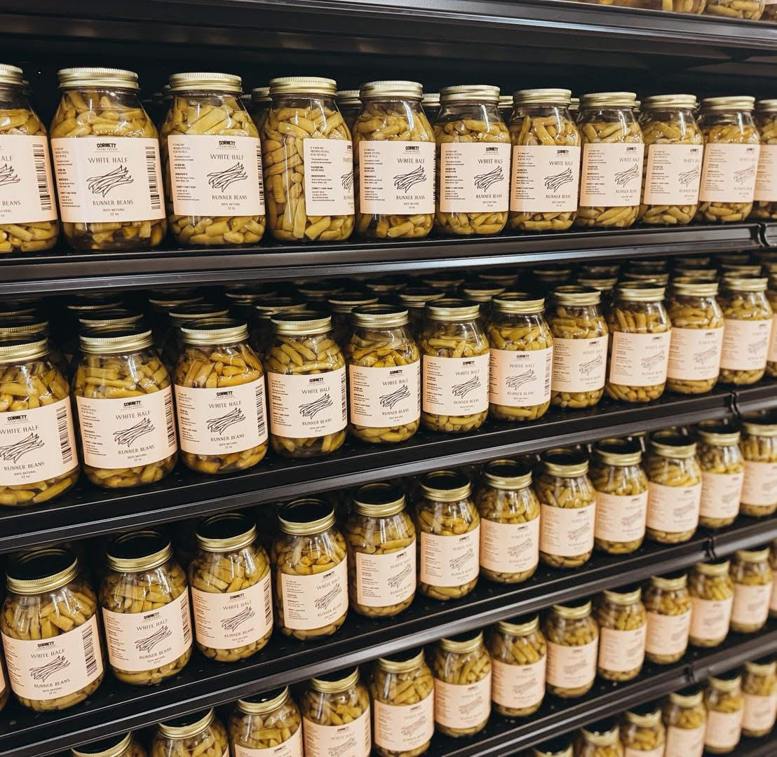 Canned White Half Runners | Locally Grown & Raised